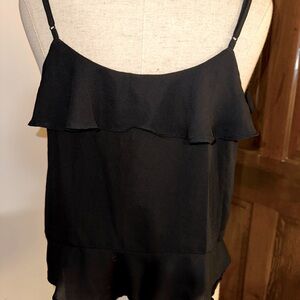 Express Black Dress Camisole / Tank with ruffles